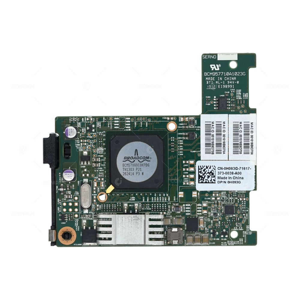 0H093G DELL BROADCOM 5709 ETHERNET MEZZ NETWORK INTERFACE CARD